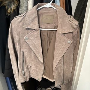 BLANK NYC suede Moto jacket